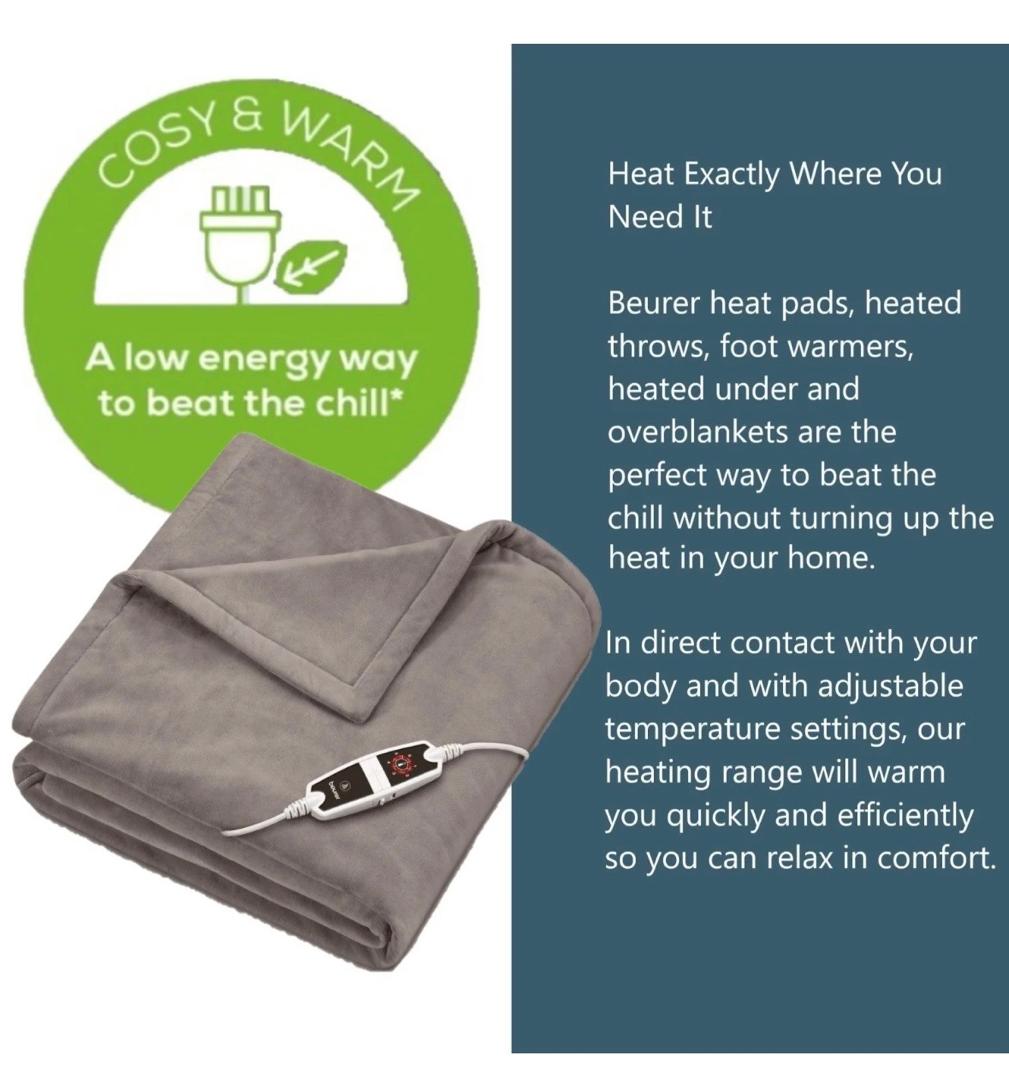 Beurer HD 150 XXL Elektrische Wärmedecke – Extra Groß & Ultra Weich